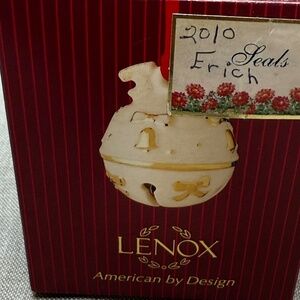 Lenox Just Jingles Joy Bell Christmas Ornament in Original Box